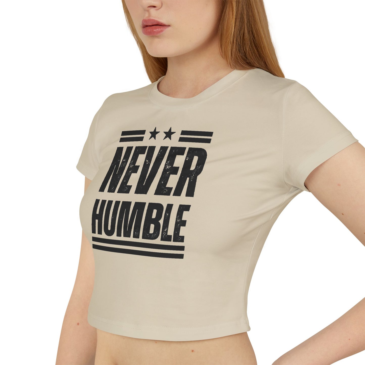 NEVER HUMBLE CROP TOP