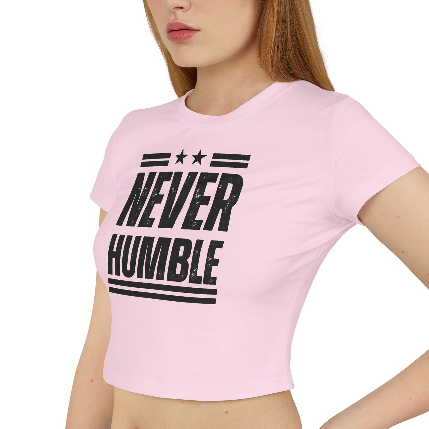 NEVER HUMBLE CROP TOP