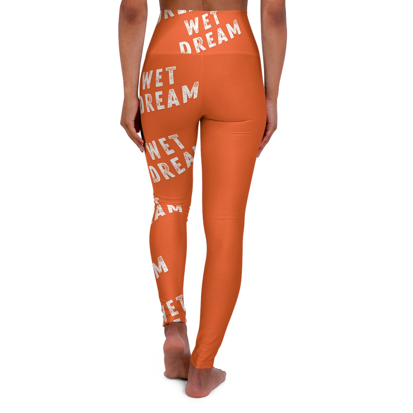 HIGH WAIST WET DREAM LEGGINGS (ORNG)