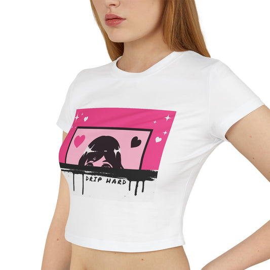 DRIP HARD ANIME FITTED CROP TOP