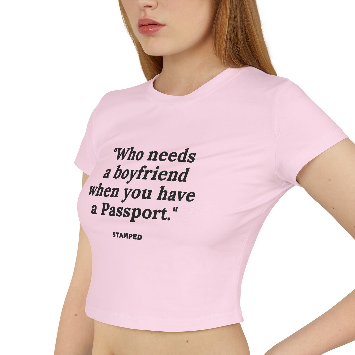 PASSPORT STAMPED CROP TOP