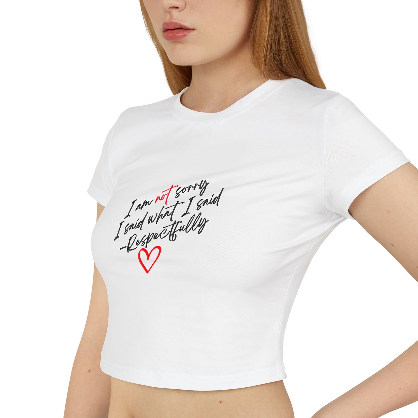 SORRY NOT SORRY CROP TOP