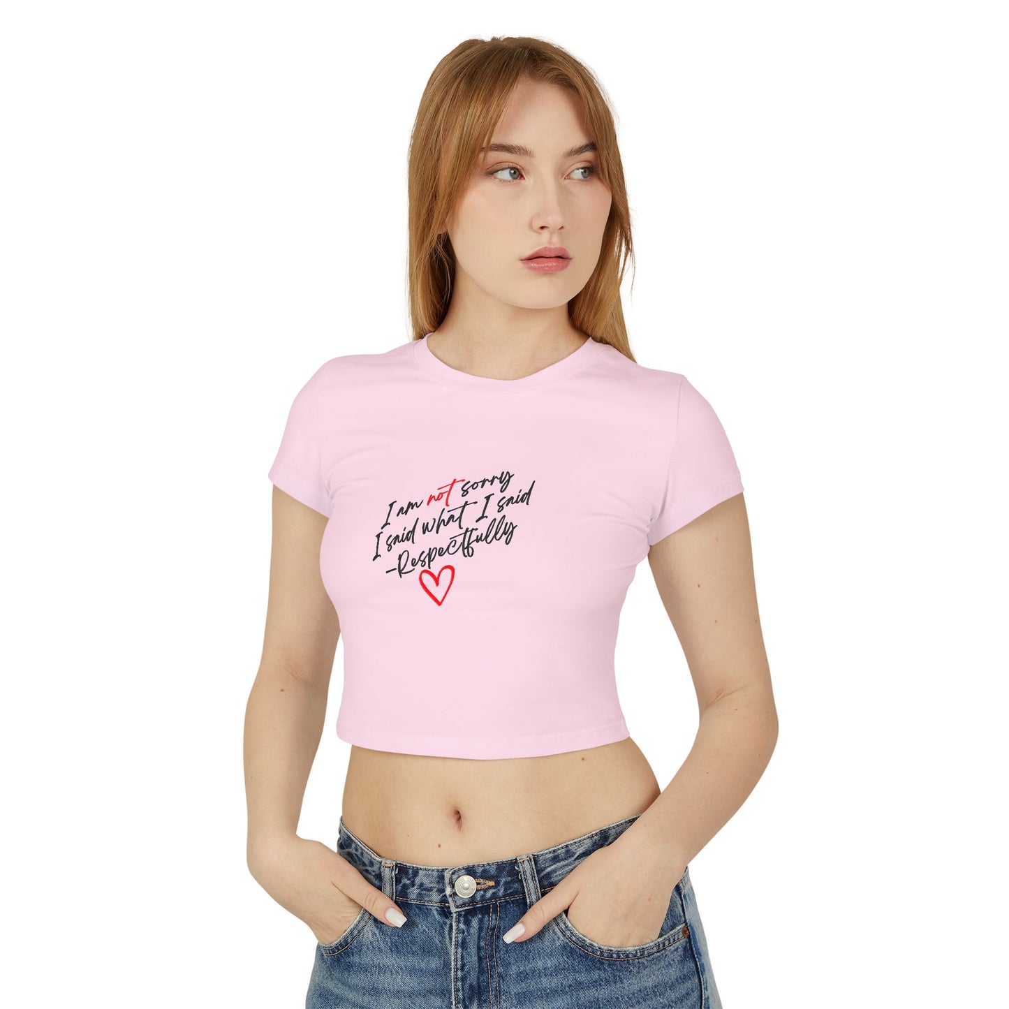 SORRY NOT SORRY CROP TOP