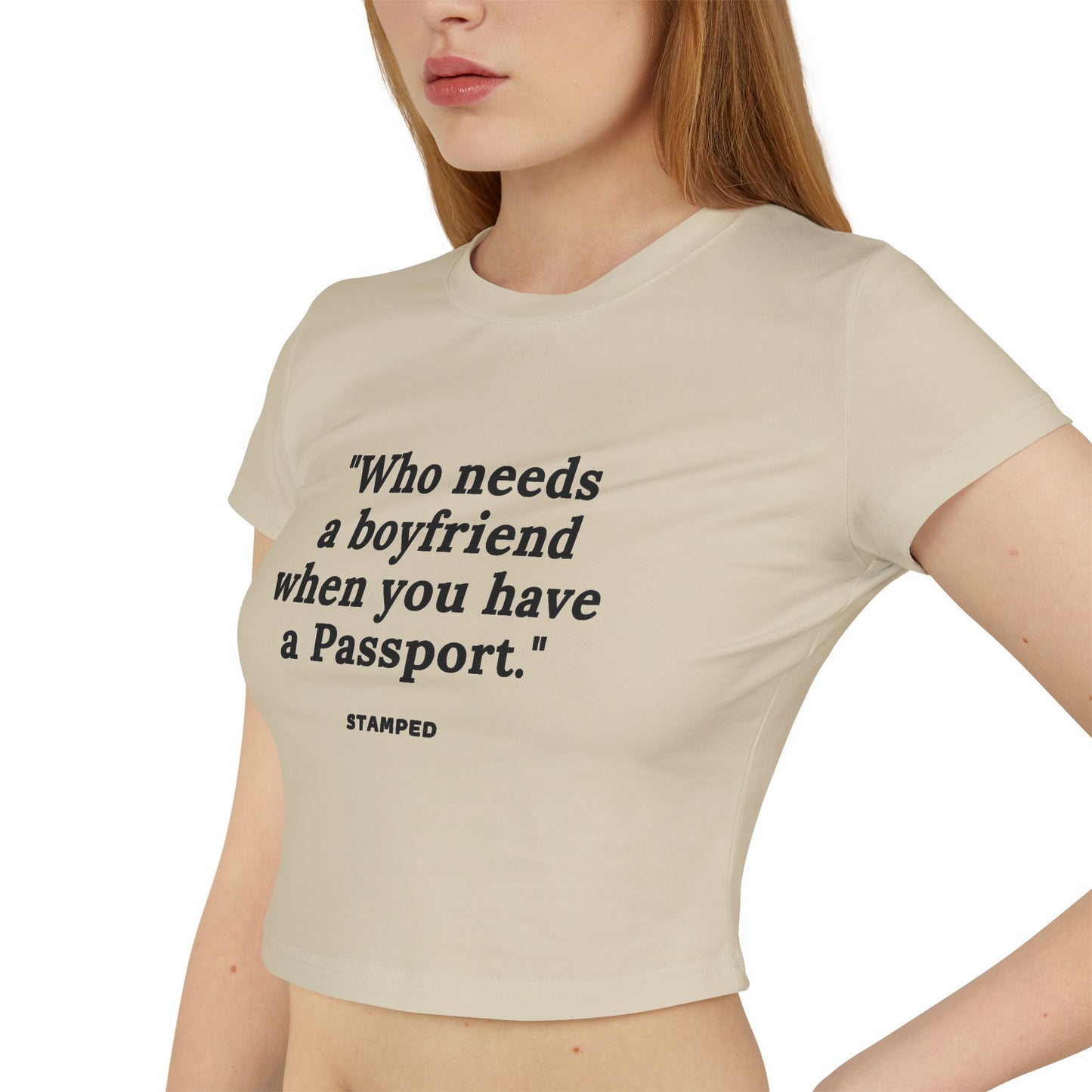PASSPORT STAMPED CROP TOP