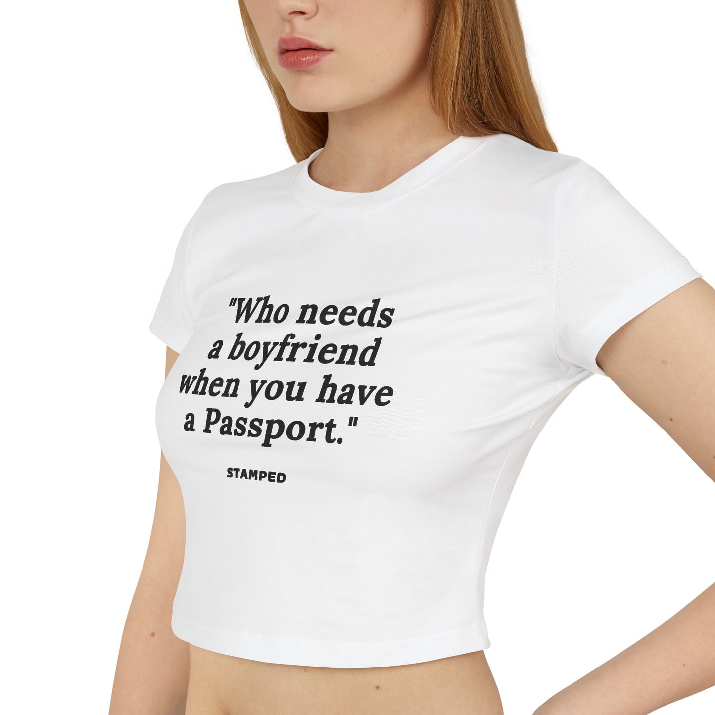 PASSPORT STAMPED CROP TOP