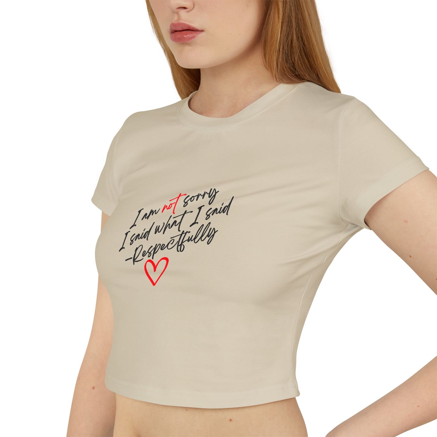 SORRY NOT SORRY CROP TOP