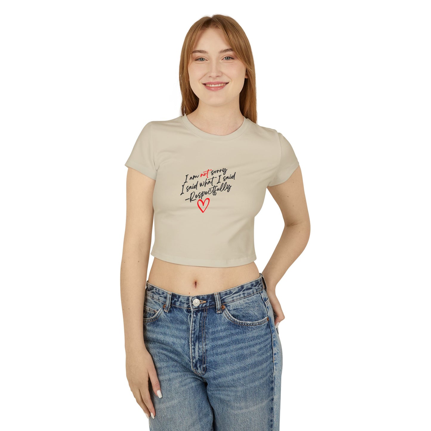 SORRY NOT SORRY CROP TOP