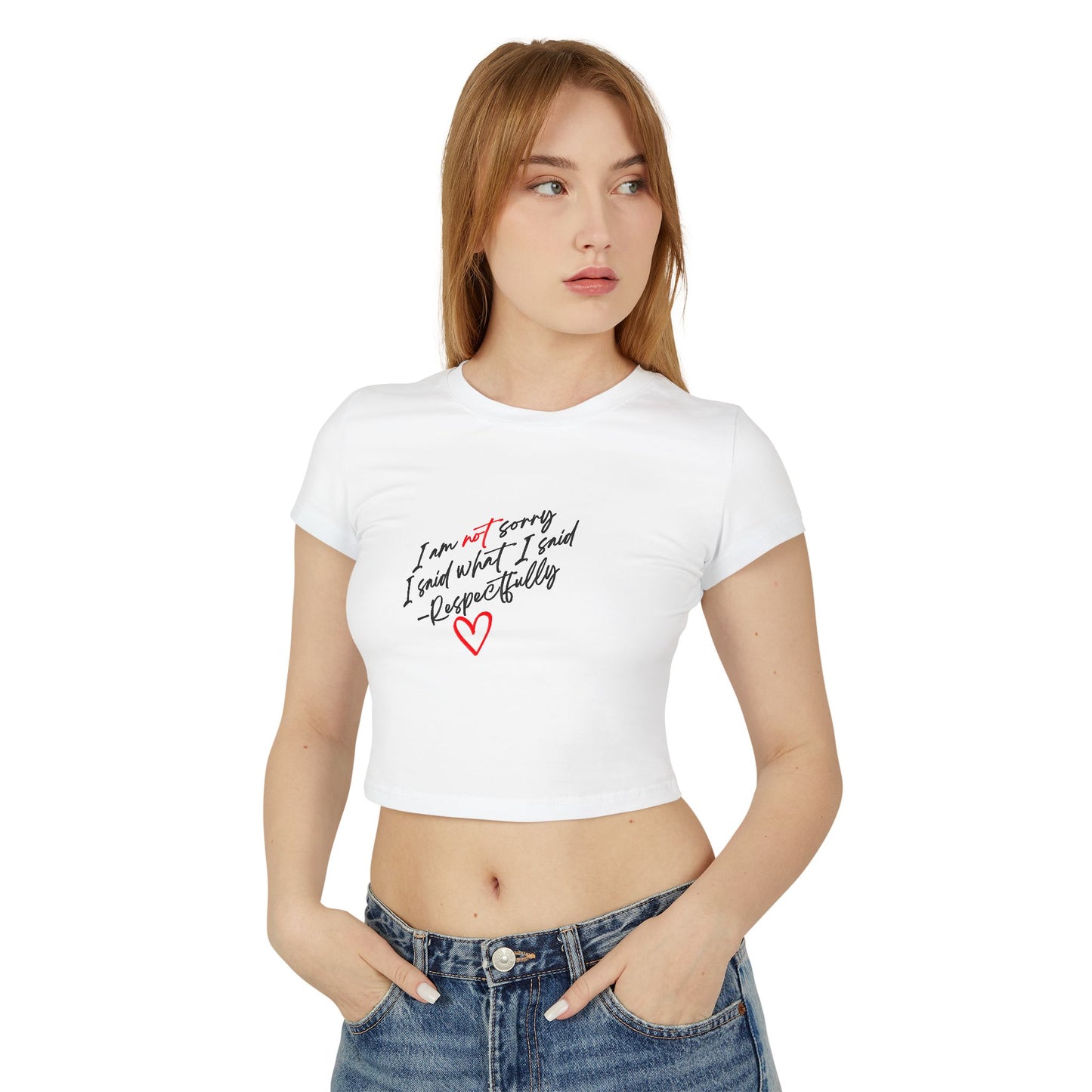 SORRY NOT SORRY CROP TOP