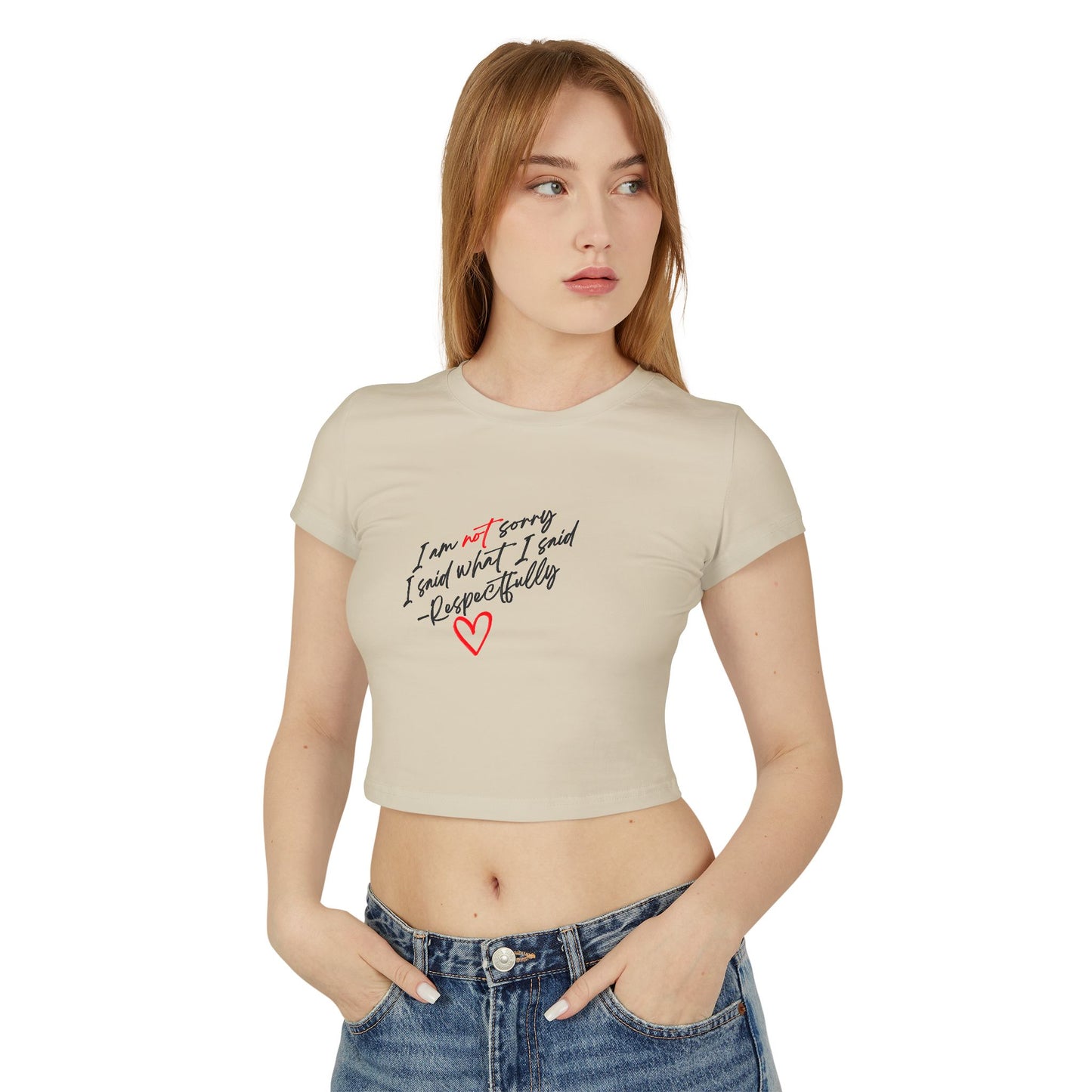 SORRY NOT SORRY CROP TOP