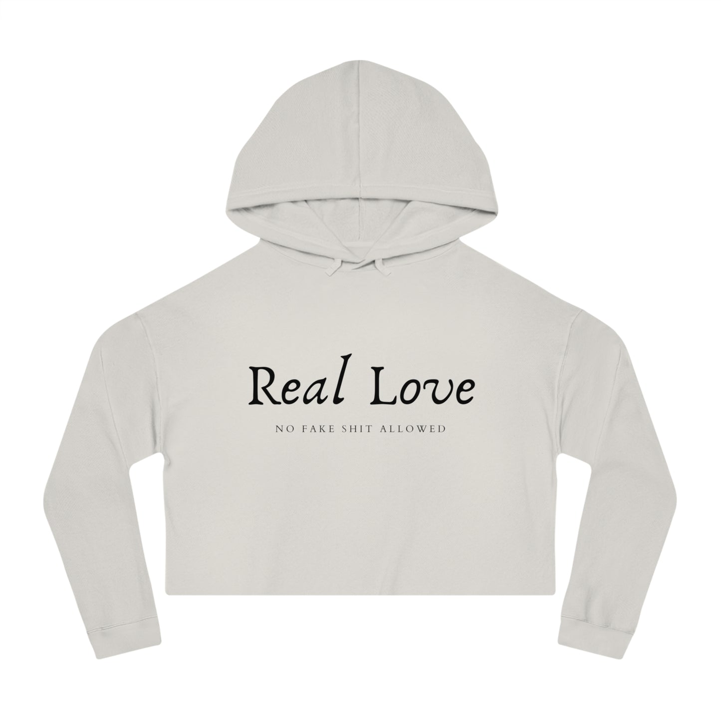 REAL LOVE CROPPED HOODIE