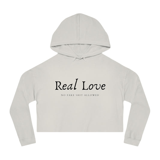 REAL LOVE CROPPED HOODIE